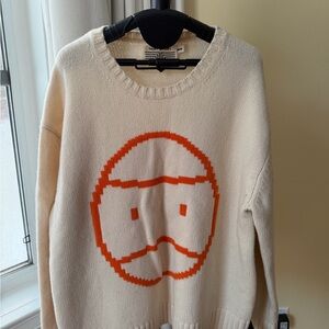 Tory Burch wool Women's Cream Sweater